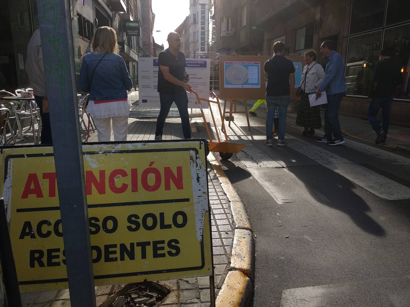 Presentación de las obras de peatonalización de la calle Real de Ponferrada.