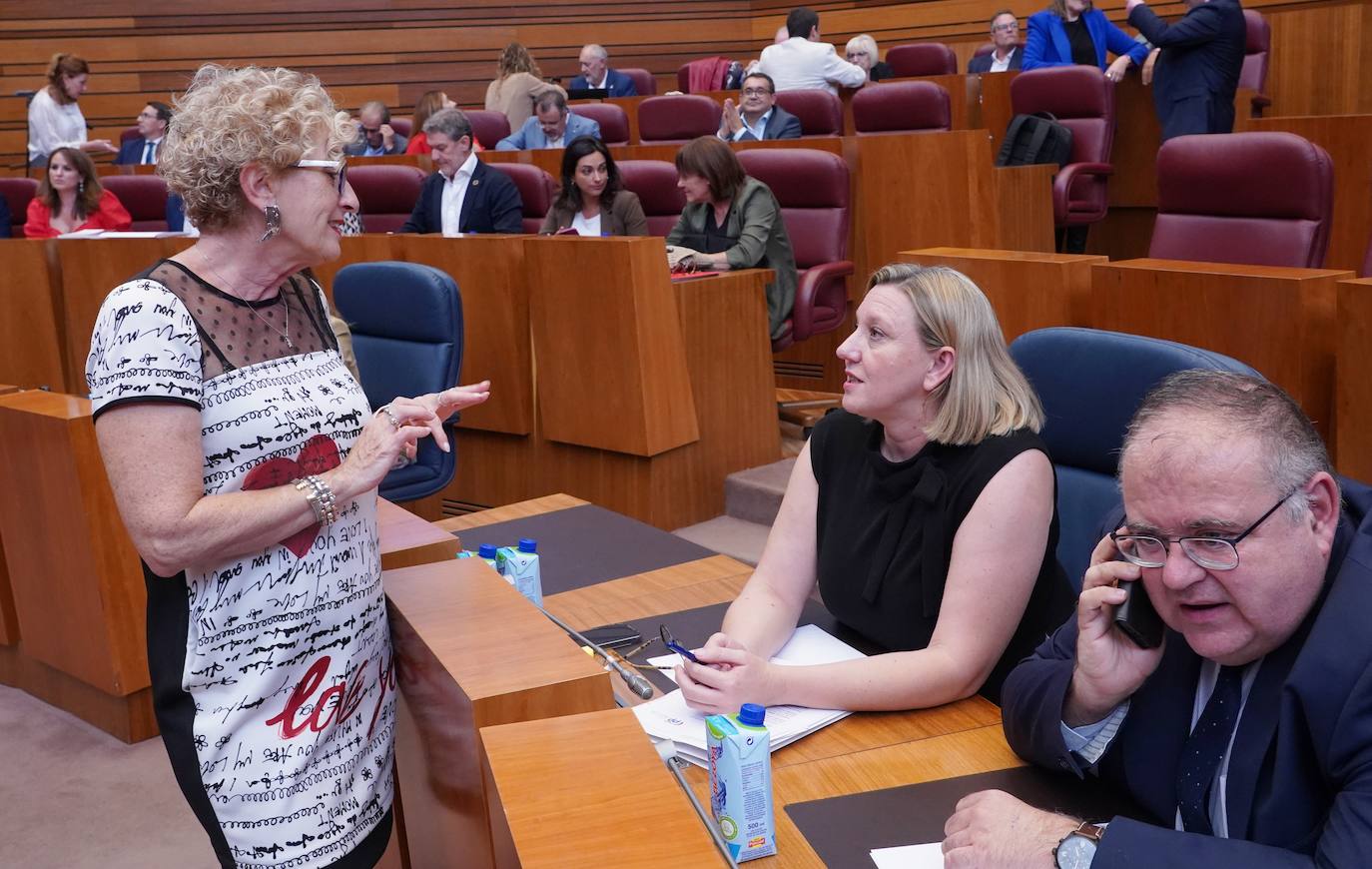 Primera sesión del pleno de las Cortes de Castilla y León, que comienza con las preguntas orales de la sesión de control al Ejecutivo..