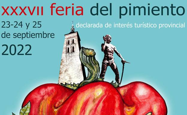 Imagen parcial del cartel de la Fiesta del Pimiento Morrón de Fresno de la Vega.