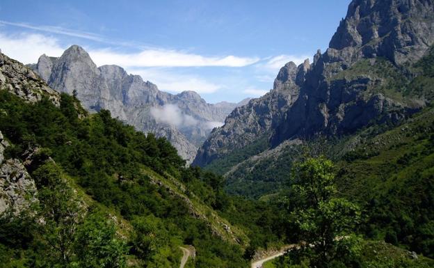 Vista del Monte Corona, en el Valle de Valdeón