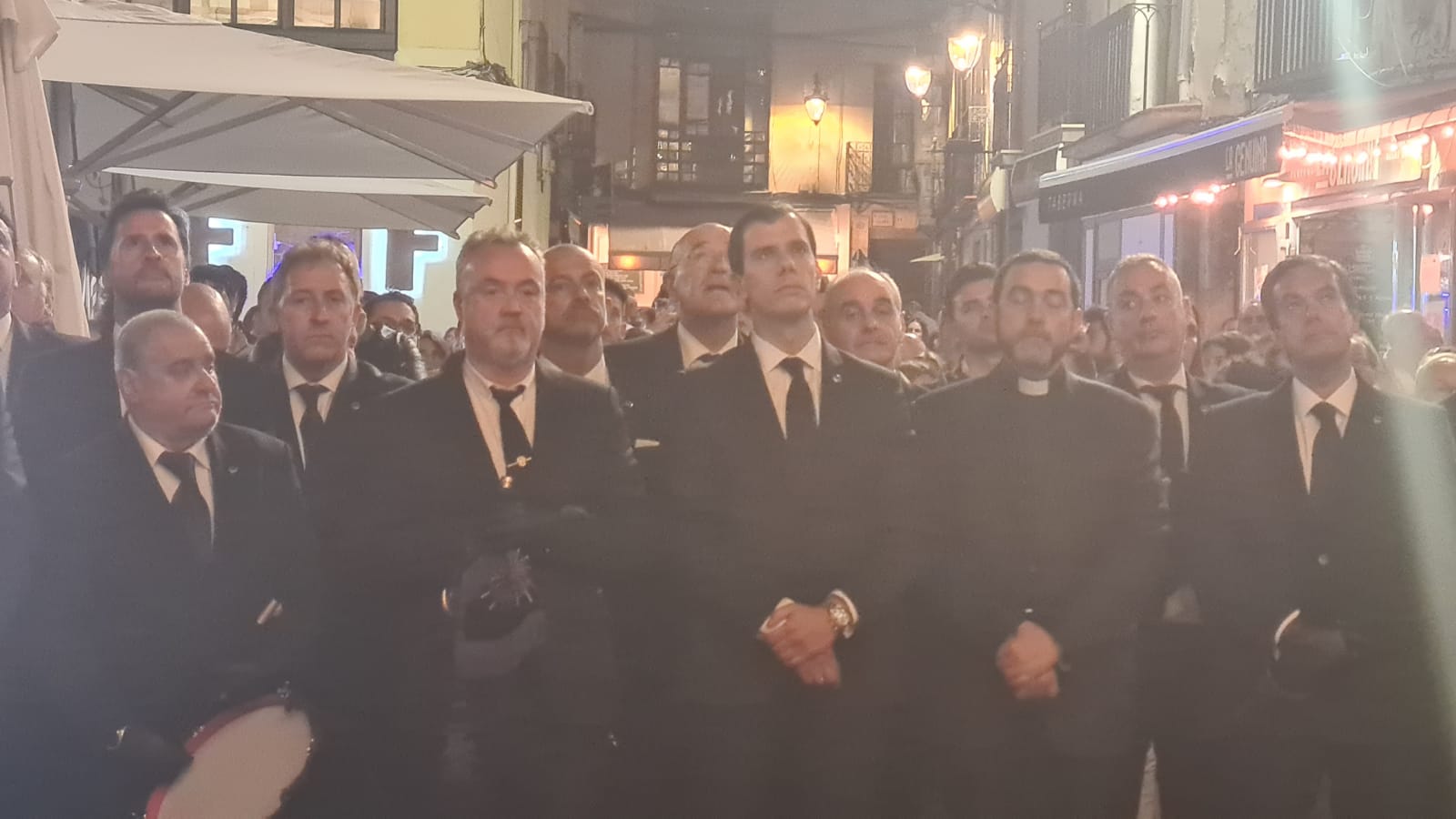 El coronel Julio Andrés Gutiérrez, jefe de la Comandancia de la Guardia Civil en León, durante la alocución