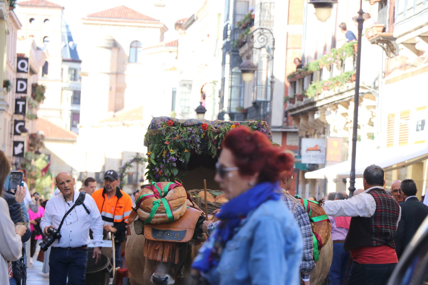 Acto de las Cantaderas durante las fiestas de San Froilán.