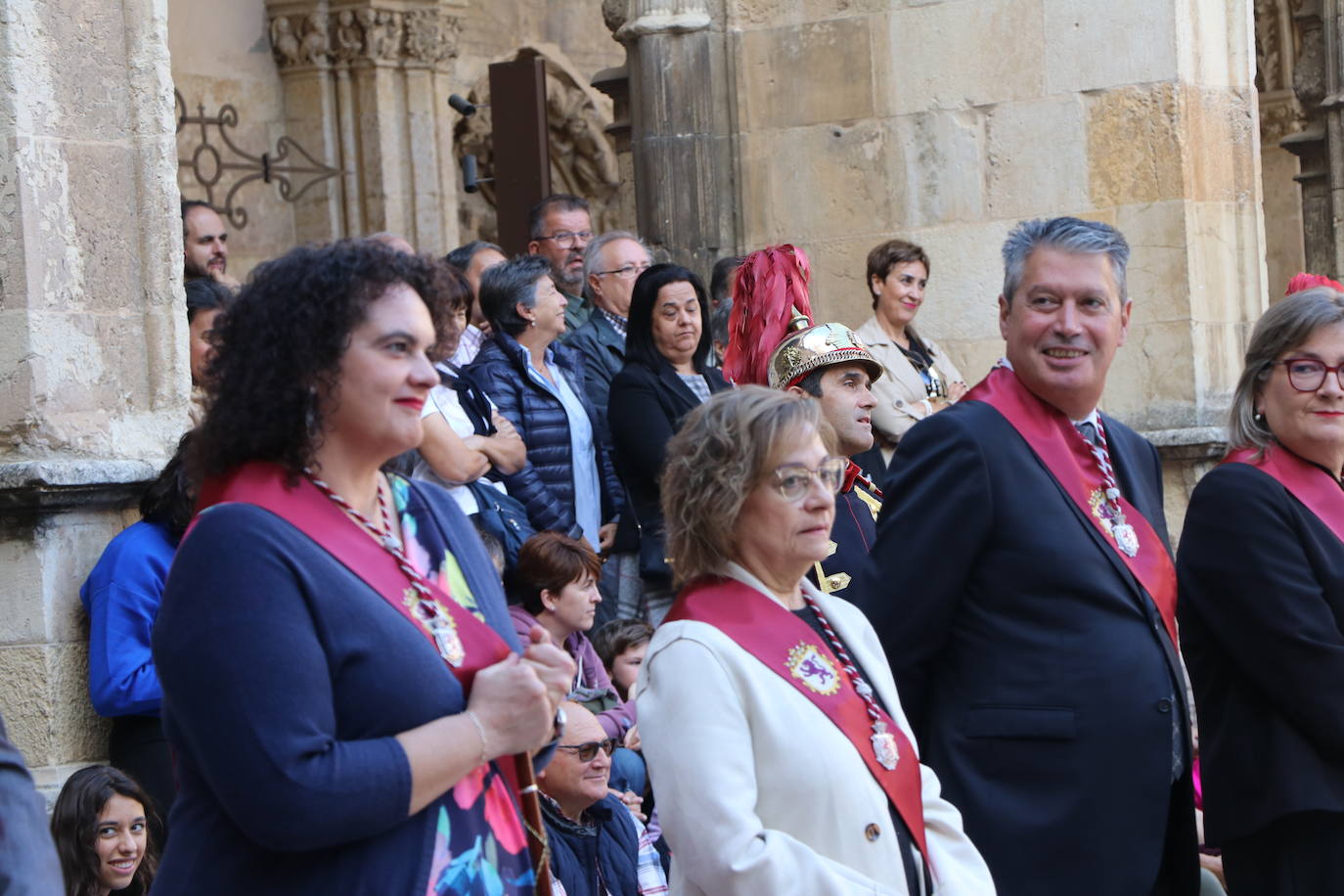 Acto de las Cantaderas durante las fiestas de San Froilán.