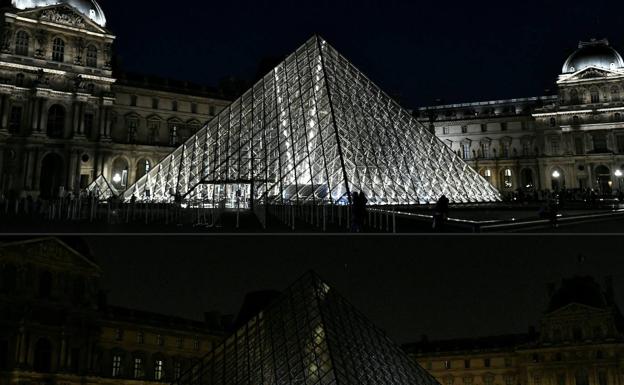 Medidas de ahorro energético también en el Museo del Louvre. 