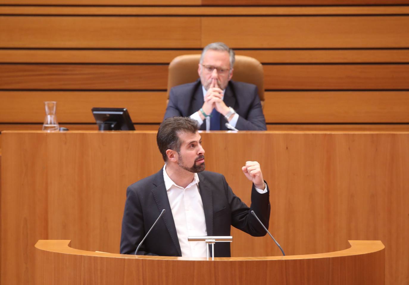 Sesión plenaria en las Cortes con intervención a petición propia del presidente de la Junta, Alfonso Fernández Mañueco, sobre los incendios forestales