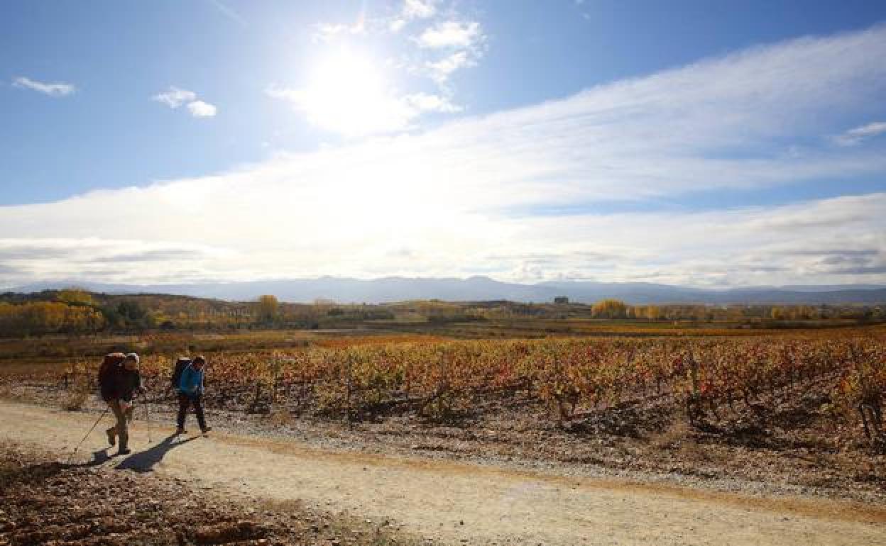 Dos peregrinos por la comarca de El Bierzo. 