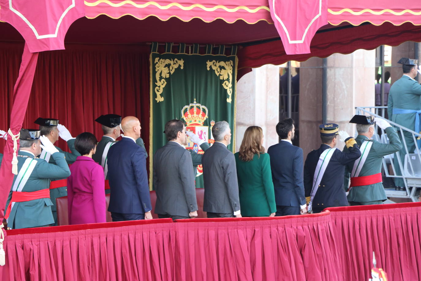 Acto central de la semana institucional de la Guardia Civil en León. 