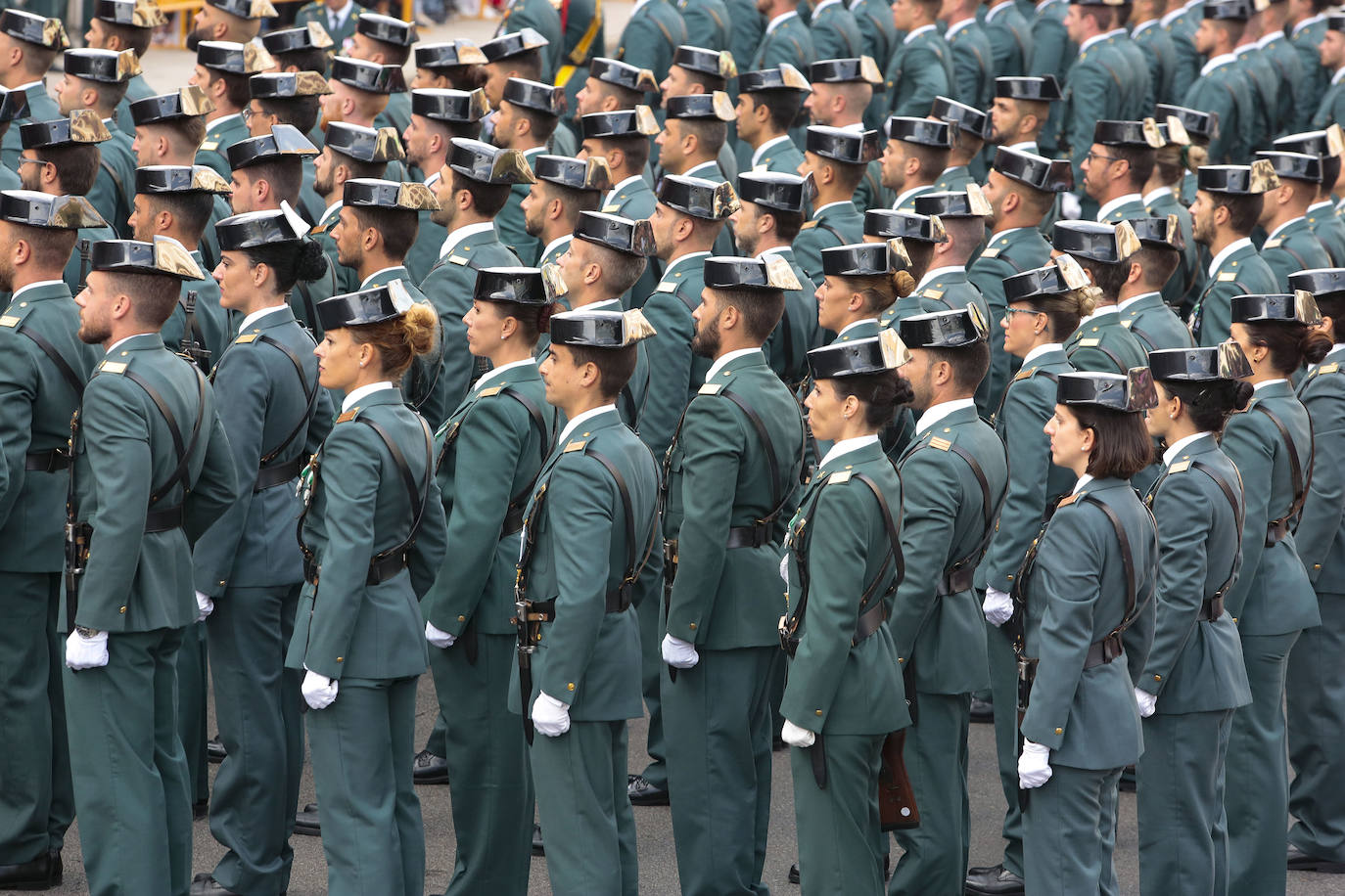 Acto central de celebración de la festividad de la patrona de la Guardia Civil en León. 