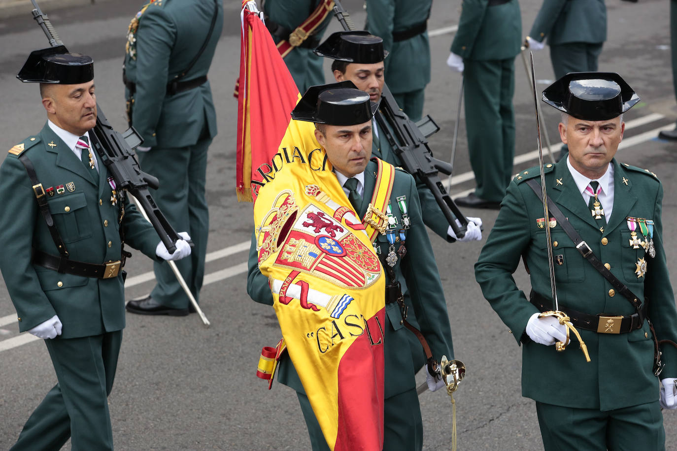 Acto central de celebración de la festividad de la patrona de la Guardia Civil en León. 