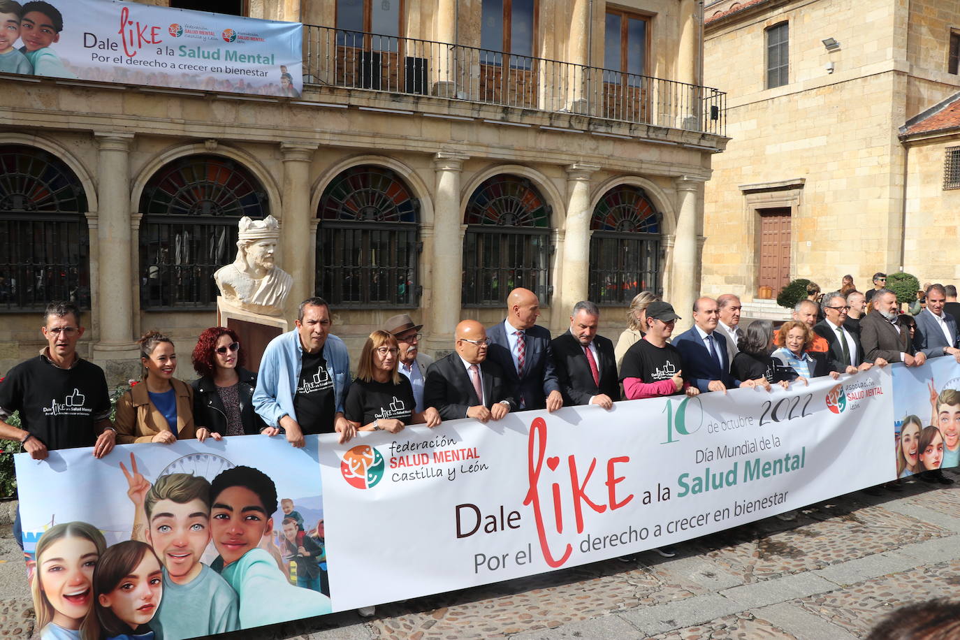 Acto institucional del Día Mundial de la Salud Mental en León. 