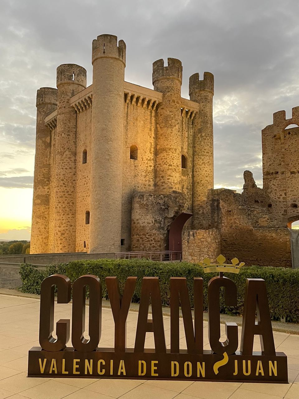 Diseñadas por el coyantino Jorge Barrientos, se han ubicado en el jardín del Castillo y con ellas se pretende que los vecinos sientan orgullo de su localidad y los visitantes tengan un bonito recuerdo de Valencia de Don Juan con la torre del homenaje de fondo.