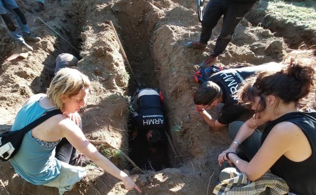 Hallan en Candemuela la fosa común donde se esperan encontrar los cuerpos de tres represaliados