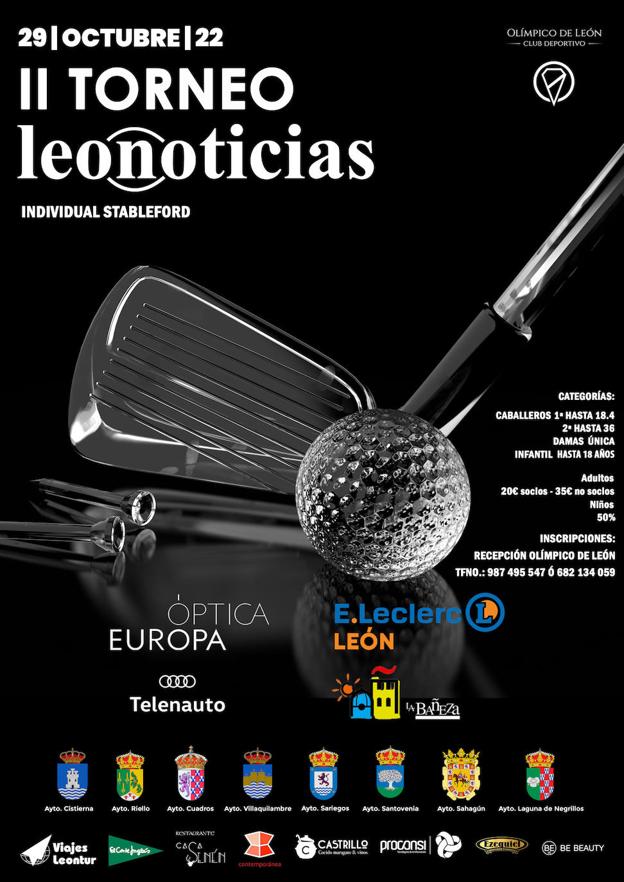 leonoticias celebra su II Torneo de Golf el próximo 29 de octubre.