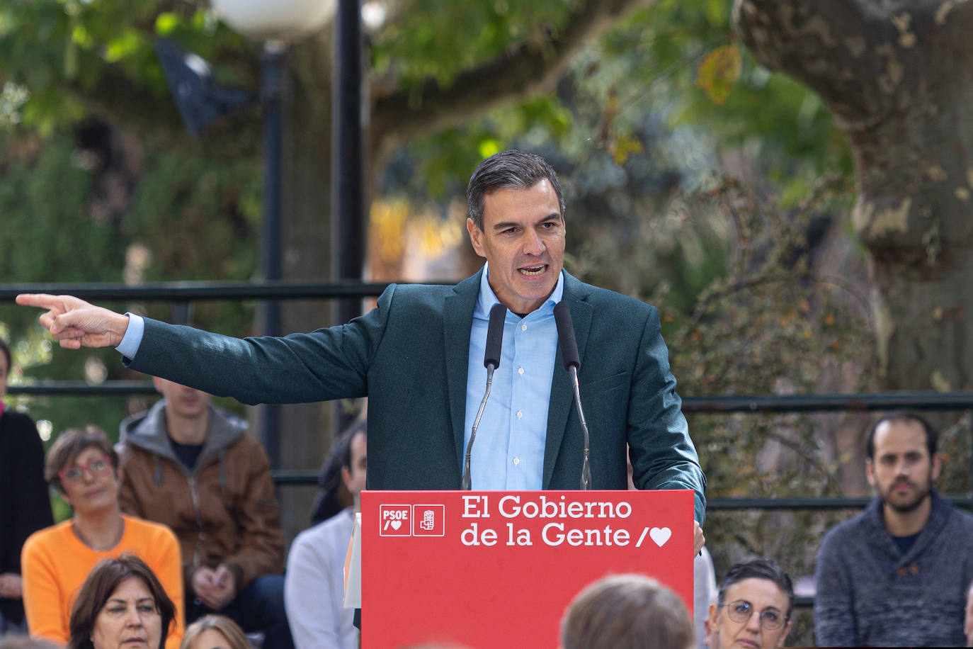 Acto político del PSOE con la participación del secretario general del partido y presidente del Gobierno, Pedro Sánchez