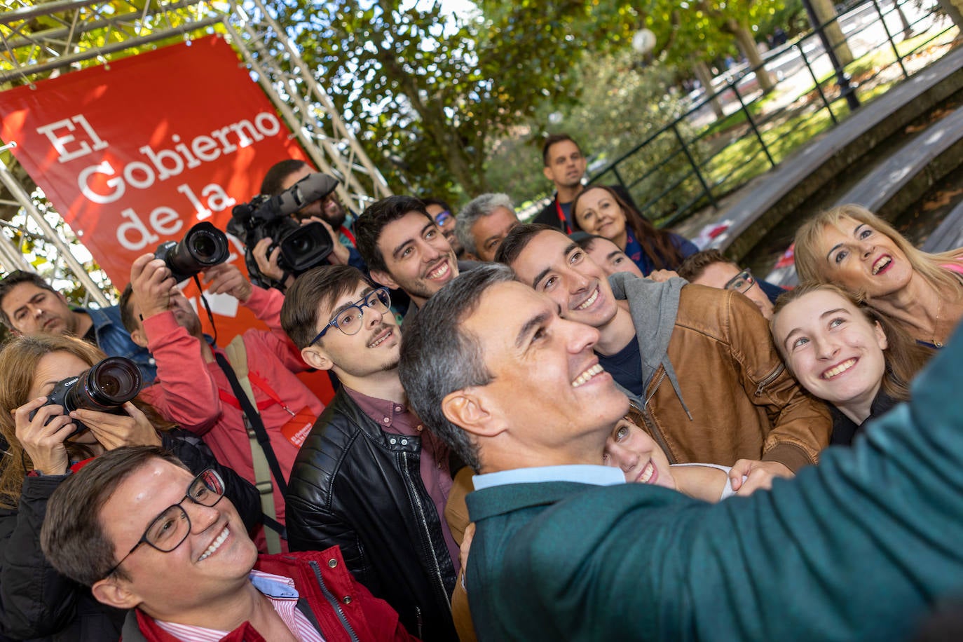 Acto político del PSOE con la participación del secretario general del partido y presidente del Gobierno, Pedro Sánchez