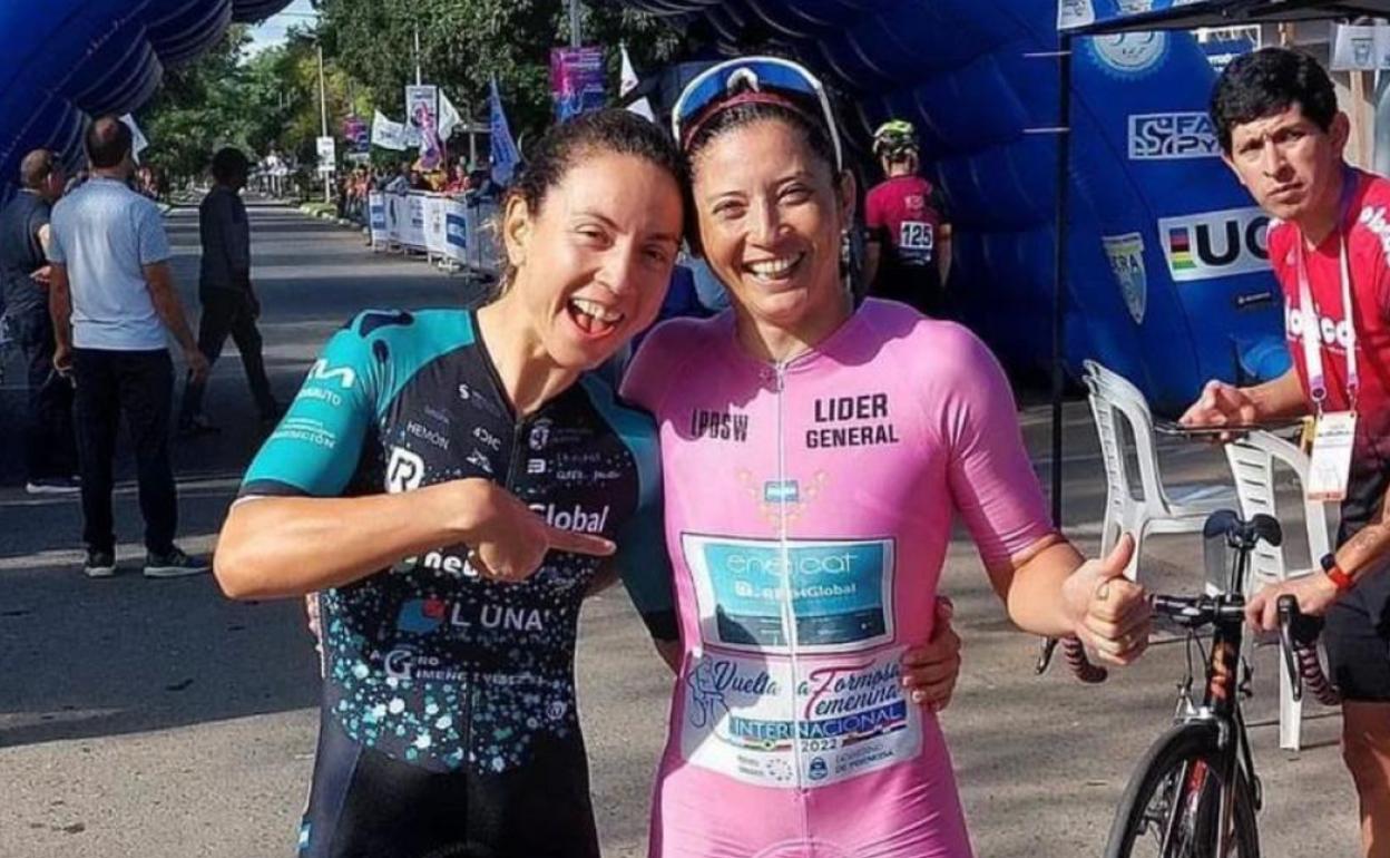 Paola Muñoz y Aranza Villalons fueron las ciclistas más destacadas del Eneicat RBH Global en el Tour de Formosa.