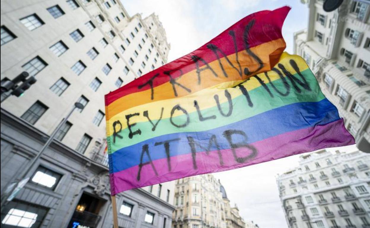 Imagen de la manifestación del colectivo trans en Madrid el sábado pasado. 