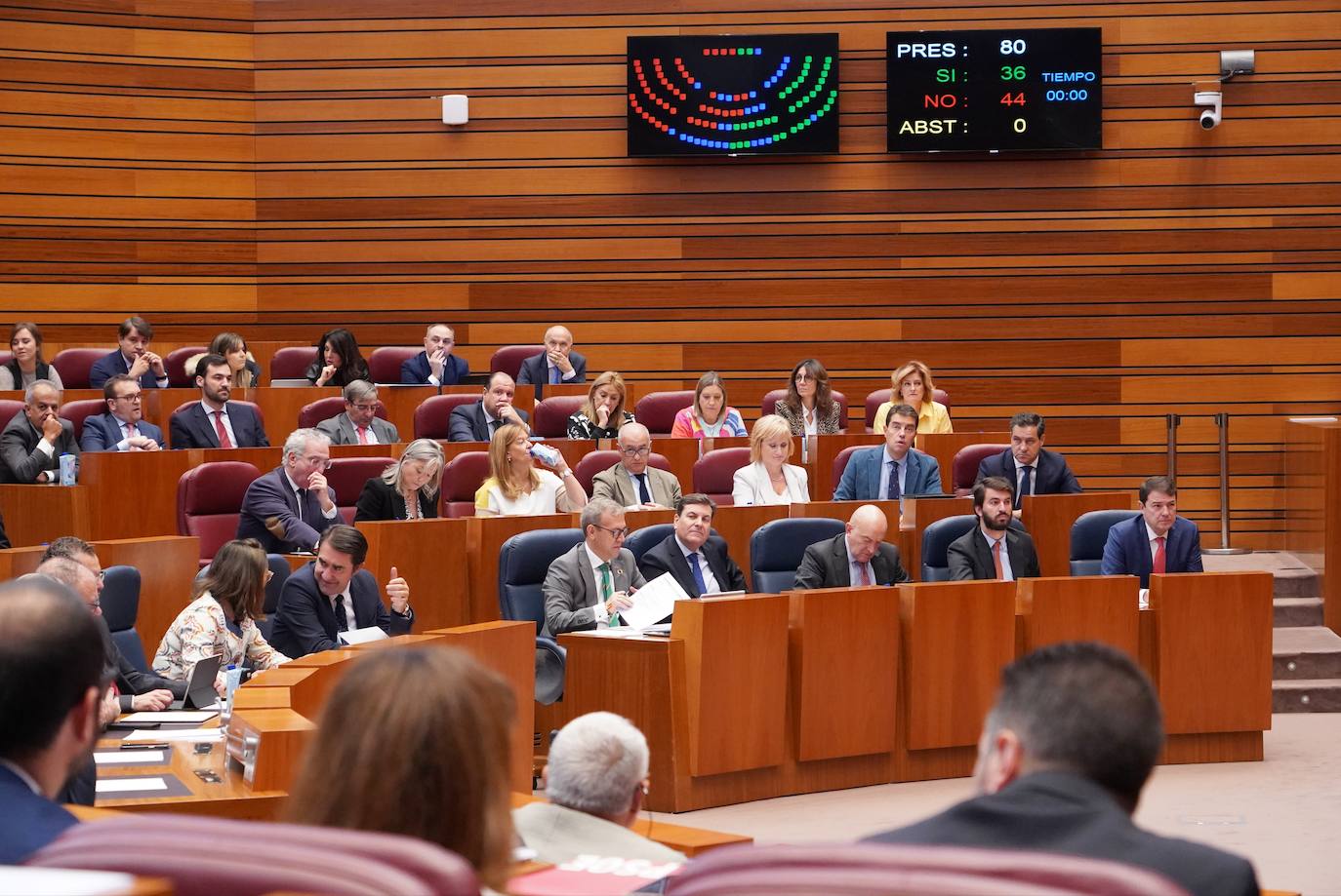 Segunda jornada del Pleno de las Cortes de Castilla y León en la que se aprobará el acuerdo de la Junta por el que se fija el límite de gasto no financiero para el ejercicio 2023.