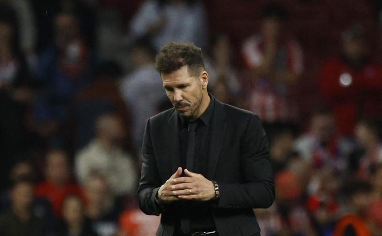 El Cholo Simeone, tras el empate ante el Leverkusen y la eliminación del Atlético en la Champions. 