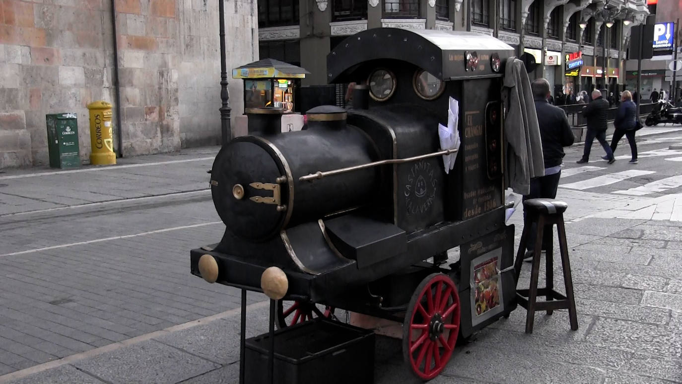 Ángel no entiende de inflacción y la venta de las castañas sigue igual que el pasado año. 