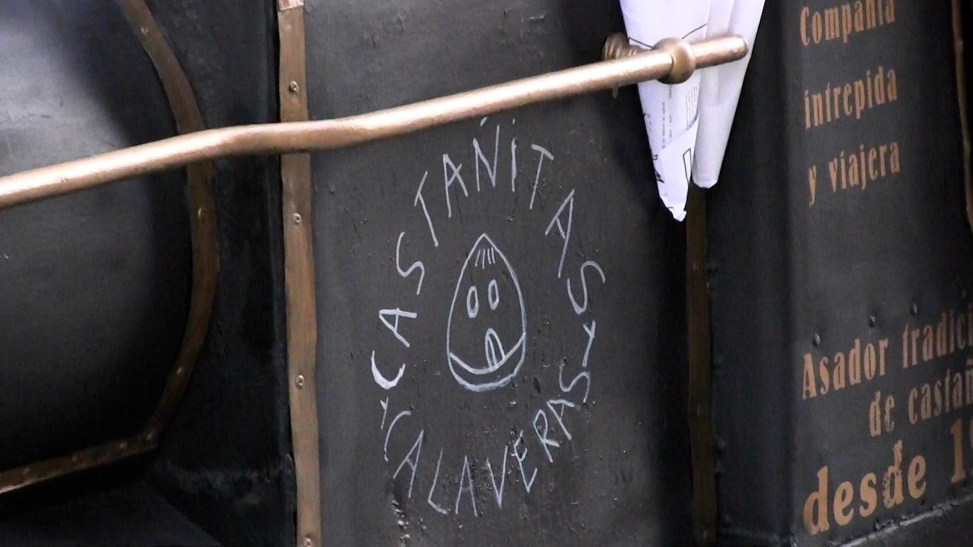 Ángel no entiende de inflacción y la venta de las castañas sigue igual que el pasado año. 