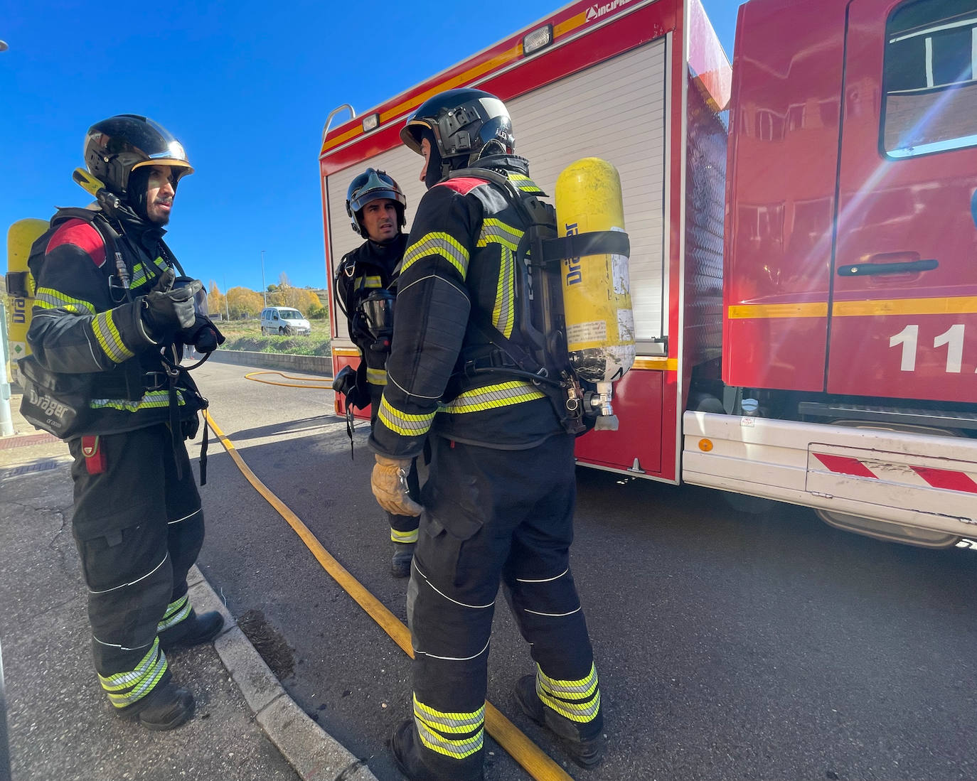 Incendio en chalet adosado en Carbajal de la Legua. 