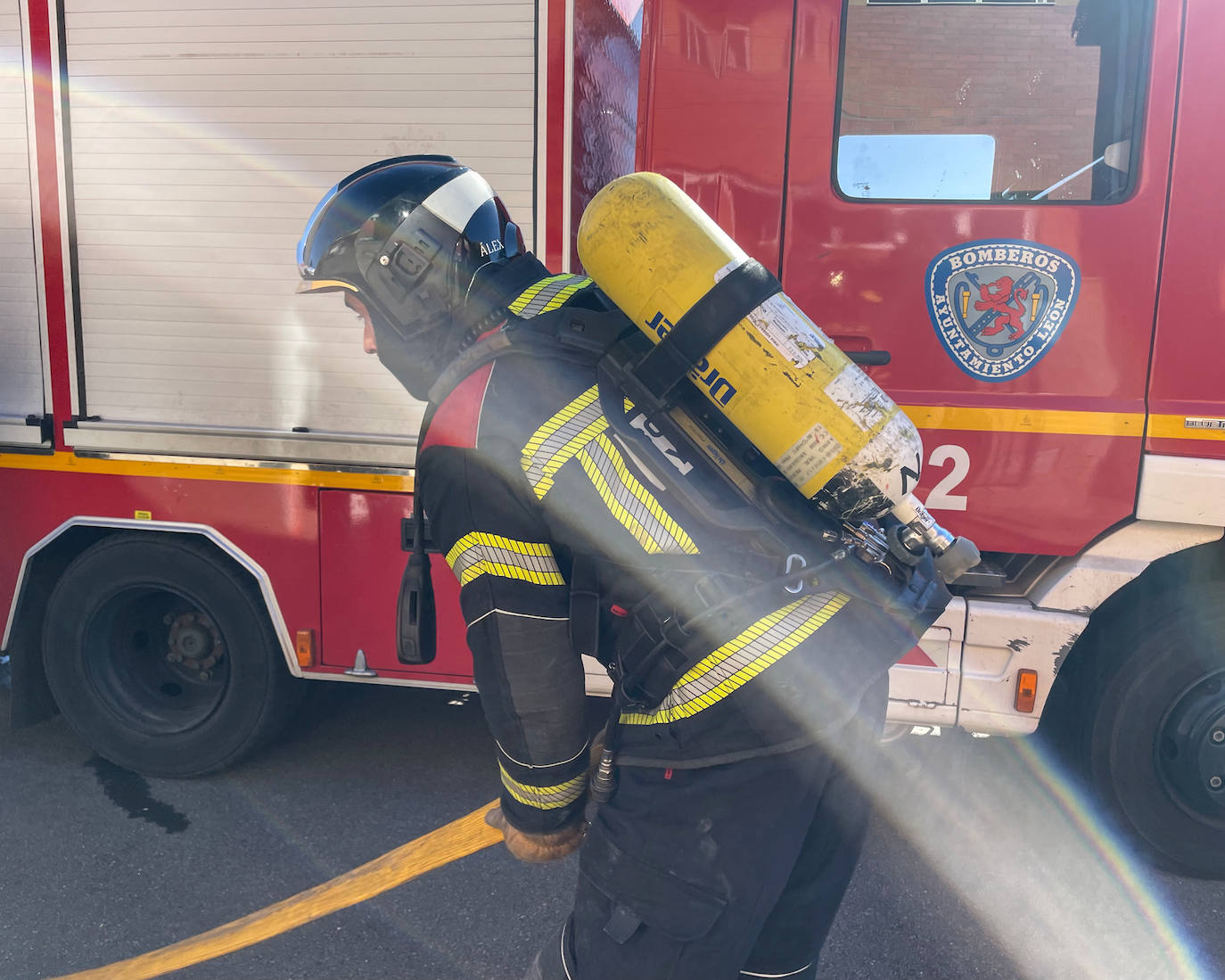 Incendio en chalet adosado en Carbajal de la Legua. 