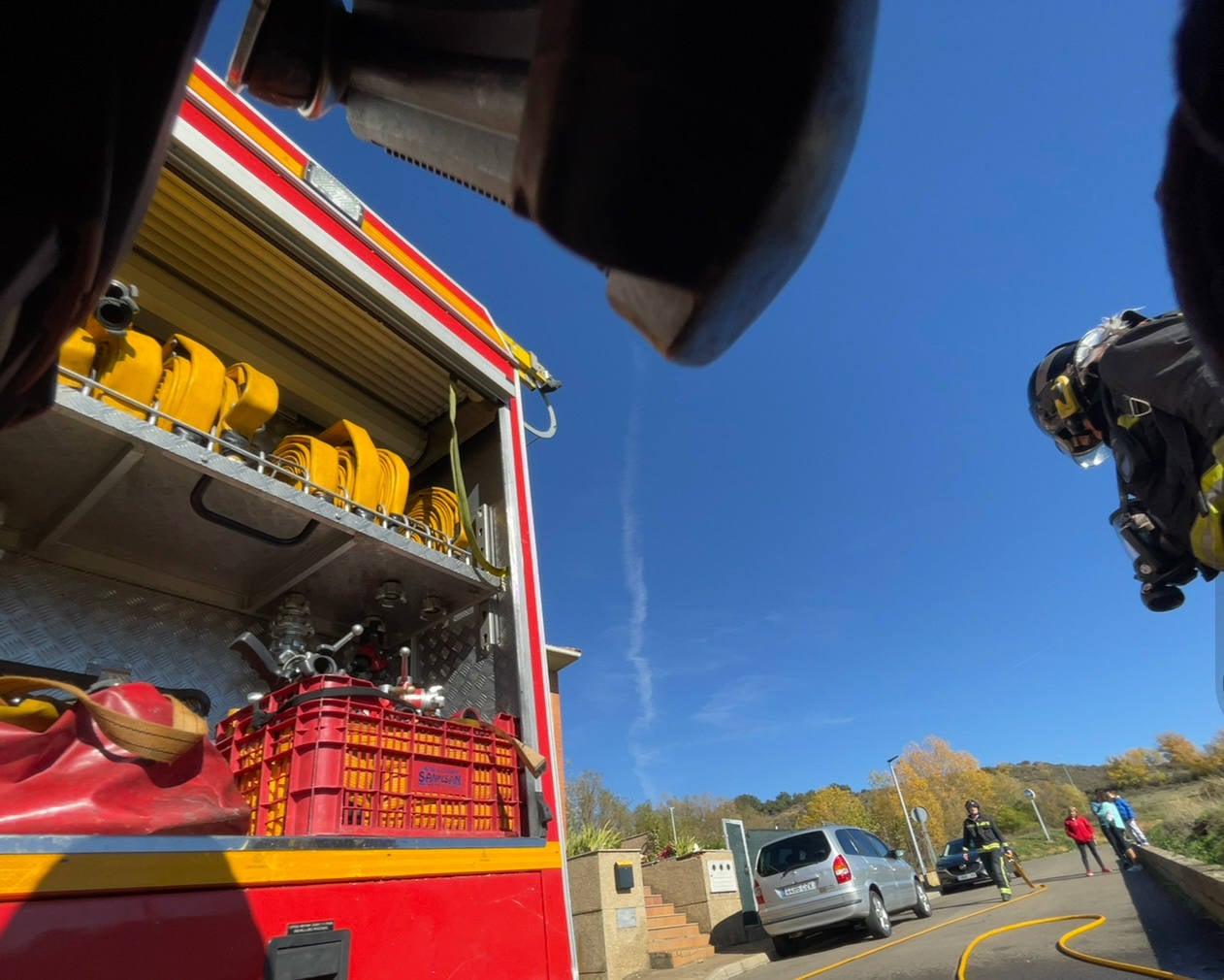 Incendio en chalet adosado en Carbajal de la Legua. 