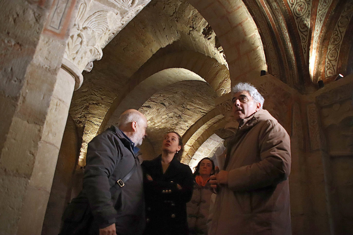 Visita a la restauración de las pinturas del Panteón Real de la Colegiata de San Isidoro