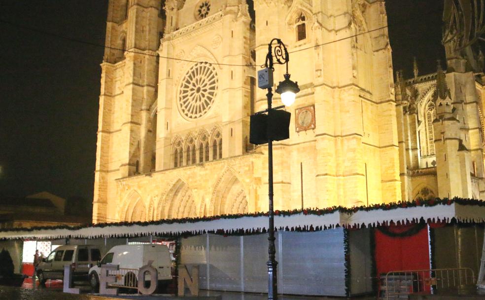 Plaza de Regla de la capital leonesa en la que estaba previsto un recorrido que partía a las 18.30 horas.