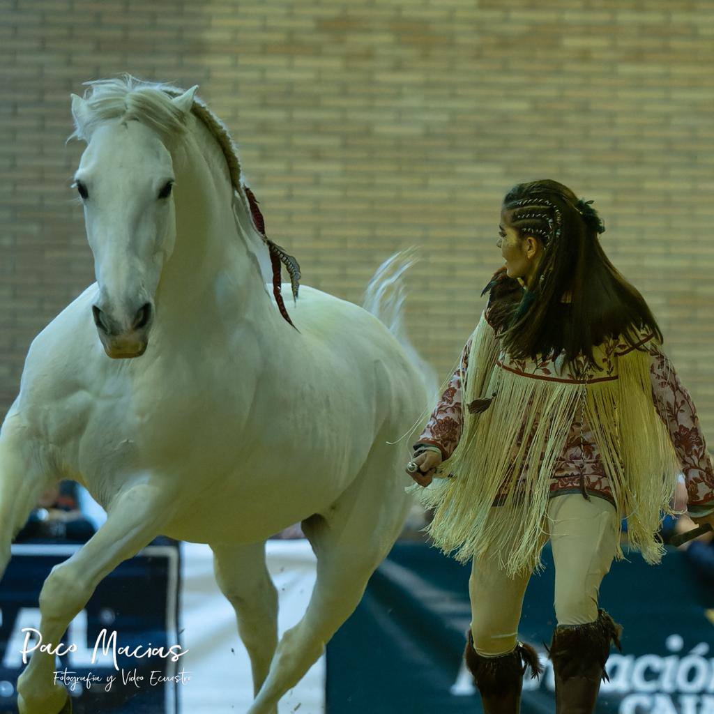 La leonesa Carlota ha quedado campeona del mundo en el concurso de exhibiciones del SICAB 2022.