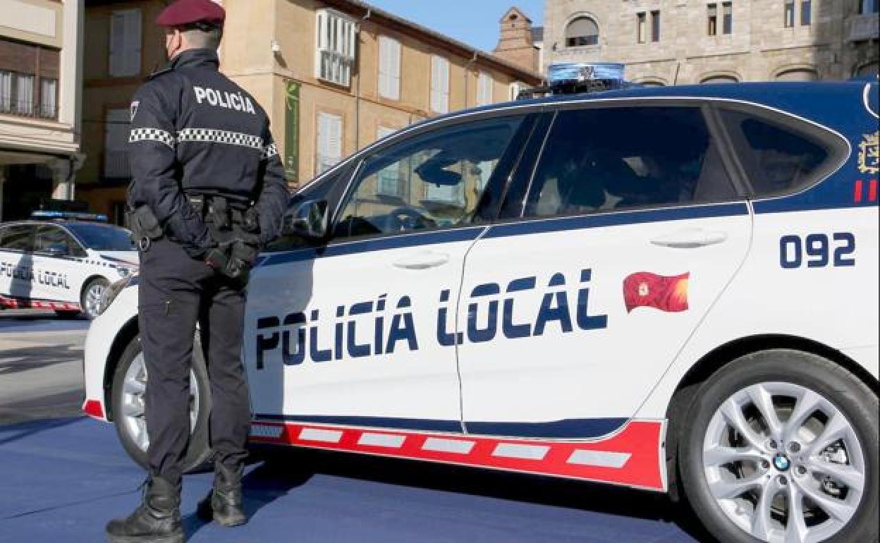 Policía Local de León, durante una actividad en el centro de la capital.