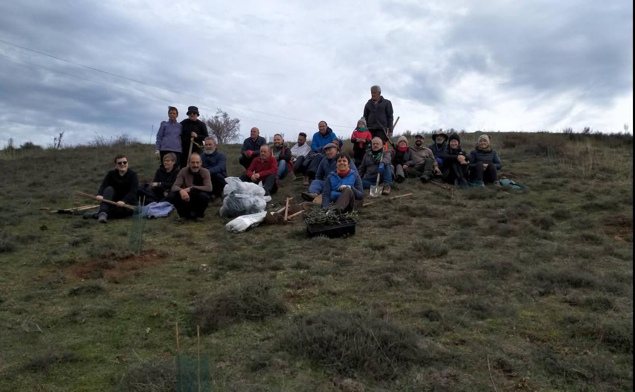 Unas 25 personas participaron en la jornada de reforestación de la localidad.