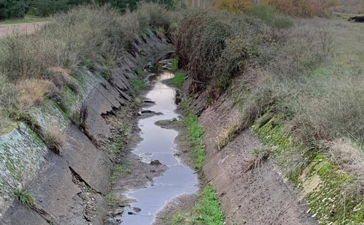 Estado en el que se encuentra el canal de Carrizo, en la provincia de León.