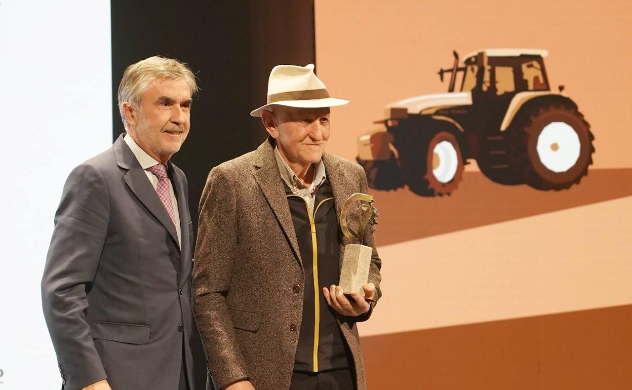 Entrega del premio a Matías Llorente, sindicalista agrario leonés.