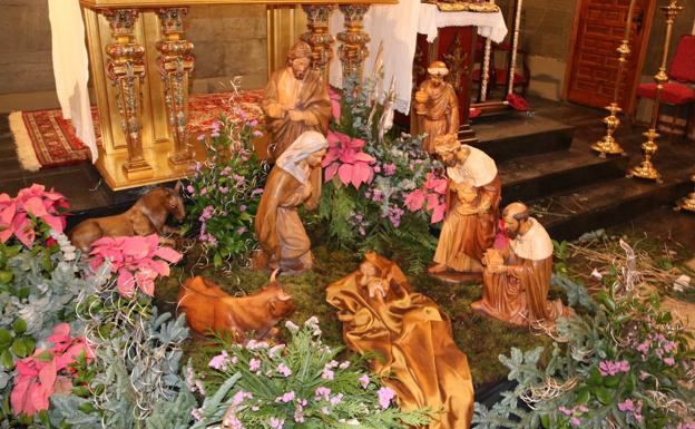 Imagen. Belén tradicional en el interior de la Capilla. 