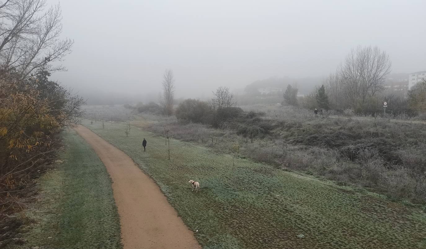 Helada y niebla en Ponferrada