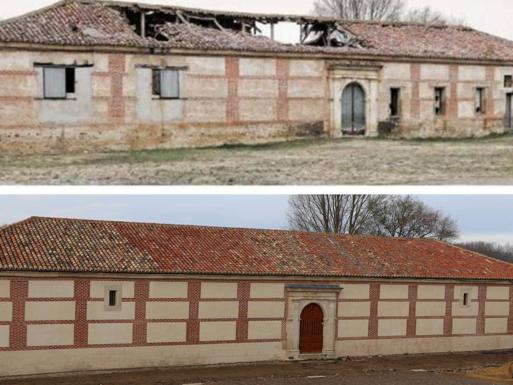 El antes y el después de La Panera del Monasterio de Sandoval.