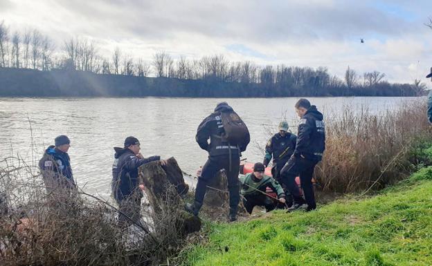 La aeronave fue localizada en el río Duero.