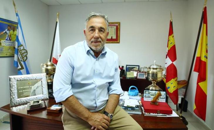 El presidente de la SD Ponferradina, José Fernández Nieto.