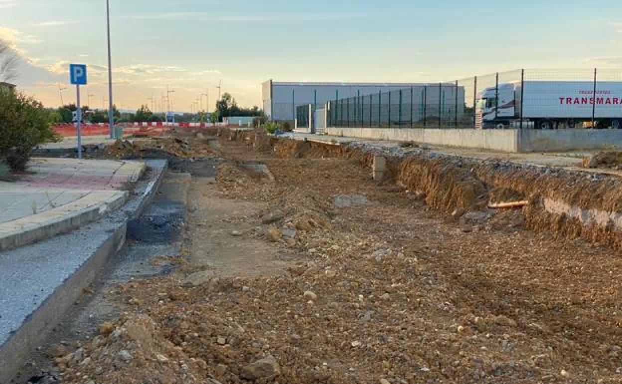 Obras para la ampliación del ramal ferroviario del polígono de Villadangos.