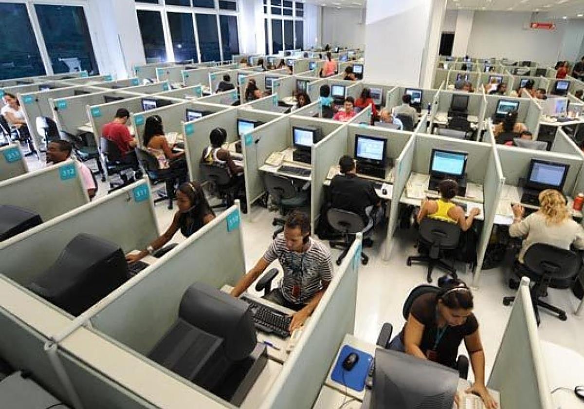 Oficina de Contact Center.
