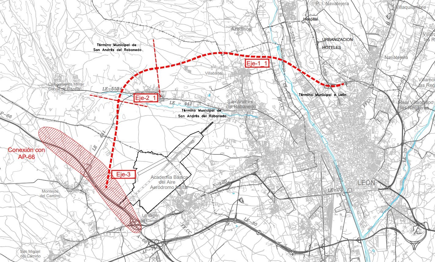 La nueva &#039;Ronda noroeste&#039; de León en 19 planos