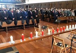 Imagen de la tradicional plegaria en La Virgen del Camino.