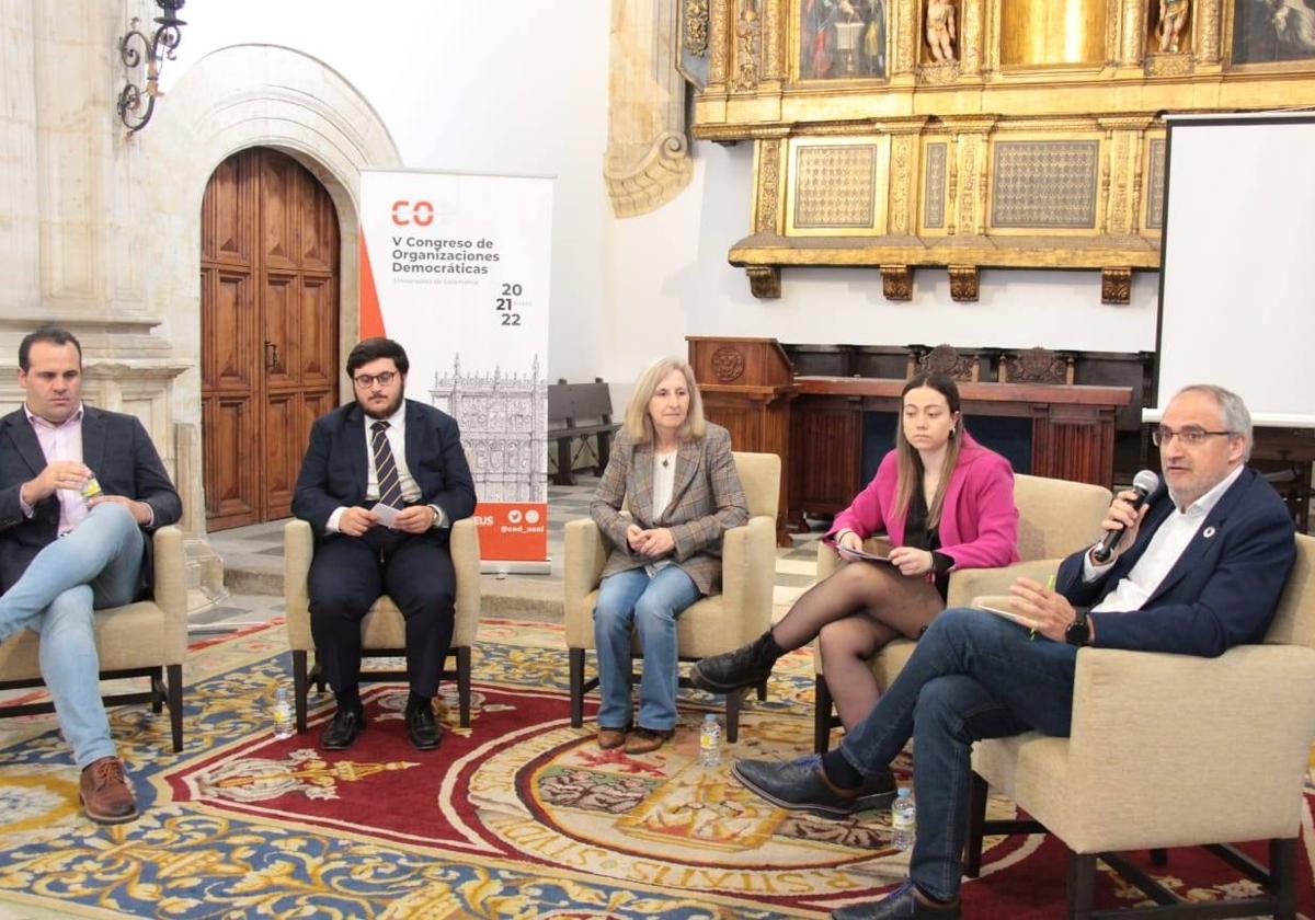 El alcalde de Ponferrada, durante su participación en el V Congreso de Organizaciones Democráticas.