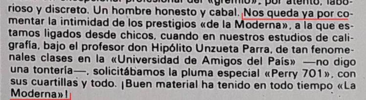 Extracto del artículo de Waldaliso que llevaba por título: Calle Legión VII