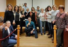 Los letrados de administración de Justicia de León en la asamblea.