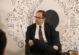 Félix Barrio, este jueves, durante el encuentro mantenido con leonoticias.