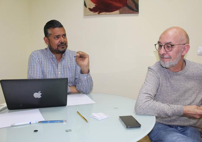 Entrevista con Jorge Juan Peña, presidente de Proyecto Hombre, y con Dorian Vence, coordinador de la entidad.
