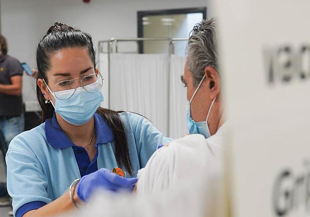 Vacunación de la gripe.